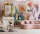 Fototapete Walls by Patel 4 m x 2,7 m Tiere Rosa Petrol  Raum 3
