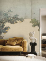 Fototapete Walls by Patel 4 m x 2,7 m Bäume Grün Beige  Raum 3