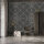 Fototapete Walls by Patel 4 m x 2,7 m Linien Anthrazit Beige  Raum 4