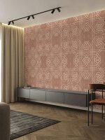 Fototapete Walls by Patel 4 m x 2,7 m Linien Braun Beige...