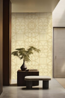 Fototapete Walls by Patel 4 m x 2,7 m Linien Gelb   Raum 4