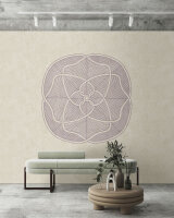 Fototapete Walls by Patel 4 m x 2,7 m Blüte Beige Lila  Raum 4