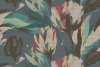 Fototapete Walls by Patel 4 m x 2,7 m Blumen Petrol...