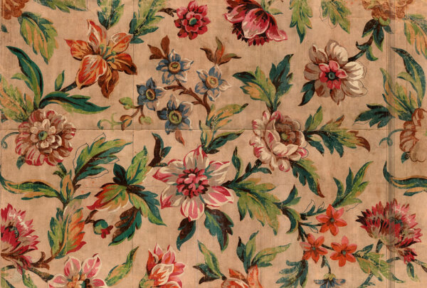 Fototapete Walls by Patel 4 m x 2,7 m Blumen Braun Grün Rot Raum 1