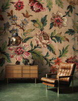 Fototapete Walls by Patel 4 m x 2,7 m Blumen Braun Grün Rot Raum 4