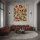 Fototapete Walls by Patel 4 m x 2,7 m Blumen Braun Grün Rot Raum 3