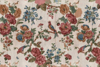 Fototapete Walls by Patel 4 m x 2,7 m Blumen Creme Rot...