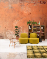 Fototapete Walls by Patel 4 m x 2,7 m Betonoptik Orange   Raum 3