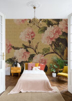 Fototapete Walls by Patel 4 m x 2,7 m Blumen Gelb Rosa...