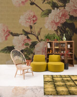 Fototapete Walls by Patel 4 m x 2,7 m Blumen Gelb Rosa  Raum 4