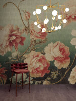 Fototapete Walls by Patel 4 m x 2,7 m Blumen Grün...