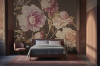 Fototapete Walls by Patel 4 m x 2,7 m Blumen Braun Rosa...