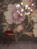 Fototapete Walls by Patel 4 m x 2,7 m Blumen Braun Rosa  Raum 4