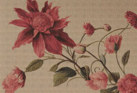 Fototapete Walls by Patel 4 m x 2,7 m Blumen Beige Rot...