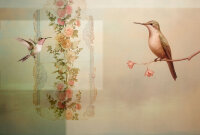 Fototapete Walls by Patel 4 m x 2,7 m Vögel Beige...