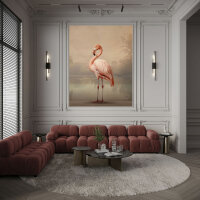 Fototapete Walls by Patel 4 m x 2,7 m Flamingo Beige Rosa  Raum 4