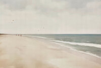 Fototapete Walls by Patel 4 m x 2,7 m Strand Beige Blau...