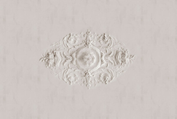 Fototapete Walls by Patel 4 m x 2,7 m 3D Creme   Raum 1