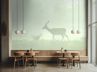 Fototapete Walls by Patel 4 m x 2,7 m Hirsch Grün   Raum 4