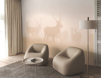 Fototapete Walls by Patel 4 m x 2,7 m Hirsche Oange   Raum 2
