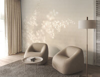 Fototapete Walls by Patel 4 m x 2,7 m Blüten Beige   Raum 3