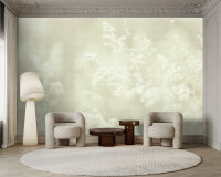 Fototapete Walls by Patel 4 m x 2,7 m Blüten Mintgrün   Raum 2