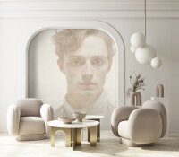 Fototapete Walls by Patel 4 m x 2,7 m Porträt Beige   Raum 3