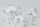 Fototapete Walls by Patel 4 m x 2,7 m Blumen Blau Grau  Raum 1