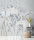 Fototapete Walls by Patel 4 m x 2,7 m Blumen Blau Grau  Raum 3