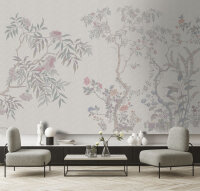 Fototapete Walls by Patel 4 m x 2,7 m Bäume Grau...
