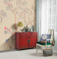 Fototapete Walls by Patel 4 m x 2,7 m Bäume Beige Orange  Raum 3