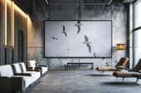 Fototapete Walls by Patel 4 m x 2,7 m Möwen Grau...
