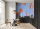 Fototapete Walls by Patel 4 m x 2,7 m Abstrakt Blau Orange  Raum 3