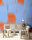 Fototapete Walls by Patel 4 m x 2,7 m Abstrakt Blau Orange  Raum 4