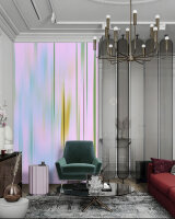 Fototapete Walls by Patel 4 m x 2,7 m Abstrakt Rosa Blau Grün Raum 4