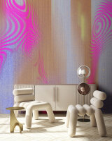 Fototapete Walls by Patel 4 m x 2,7 m Abstrakt Pink Braun Grau Raum 4
