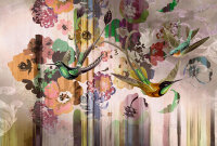 Fototapete Walls by Patel 4 m x 2,7 m Kolibris Rosa...