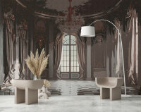 Fototapete Walls by Patel 4 m x 2,7 m Vintage Violett Braun  Raum 4