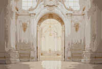 Fototapete Walls by Patel 4 m x 2,7 m Rundbogen Creme...