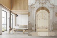 Fototapete Walls by Patel 4 m x 2,7 m Rundbogen Creme   Raum 3