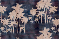 Fototapete Walls by Patel 4 m x 2,7 m Palmen Blau Beige...