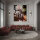 Fototapete Walls by Patel 4 m x 2,7 m Palmen Dunkelrot Orange  Raum 3