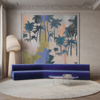 Fototapete Walls by Patel 4 m x 2,7 m Palmen Blau...