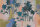 Fototapete Walls by Patel 4 m x 2,7 m Palmen Blau Grün Pfirsich Raum 1