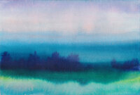 Fototapete Walls by Patel 4 m x 2,7 m Landschaft Blau...