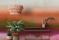 Fototapete Walls by Patel 4 m x 2,7 m Landschaft Rot Pink  Raum 4