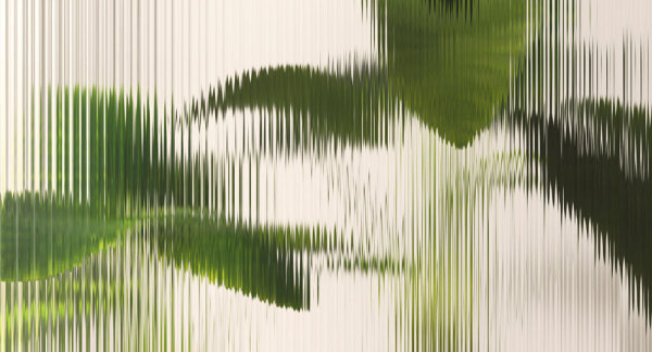 Fototapete Walls by Patel 4 m x 2,7 m Blätter Grün Beige  Raum 1