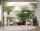 Fototapete Walls by Patel 4 m x 2,7 m Blätter Grün Beige  Raum 2