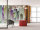 Fototapete Walls by Patel 4 m x 2,7 m 3D Grün Grau Rosa Raum 3