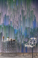 Fototapete Walls by Patel 4 m x 2,7 m 3D Blau Lila  Raum 2